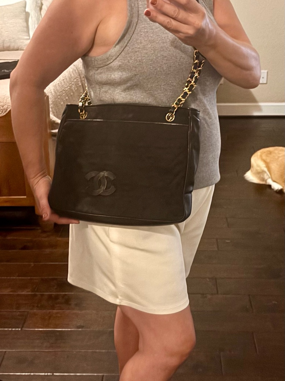 Make an offer!! CHANEL x Karl Lagerfeld Black Quilted Shoulder Or Crossbody Bag! - Picture 15 of 16